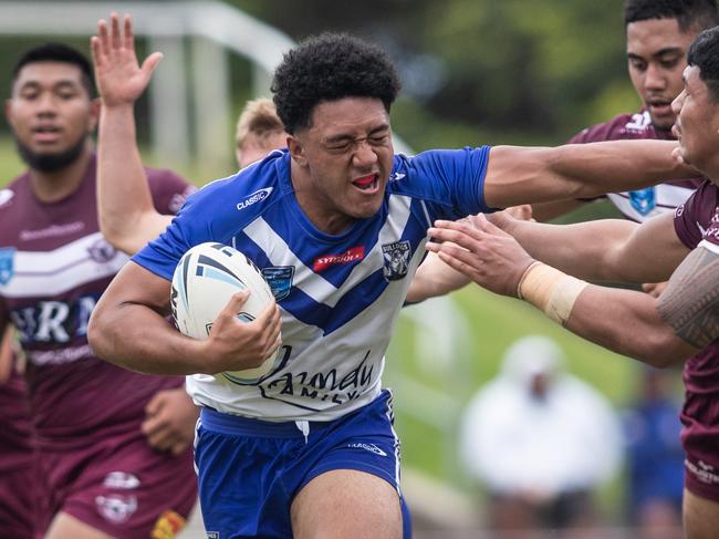 Paul Alamoti will play centre for the Bulldogs. Picture: Julian Andrews