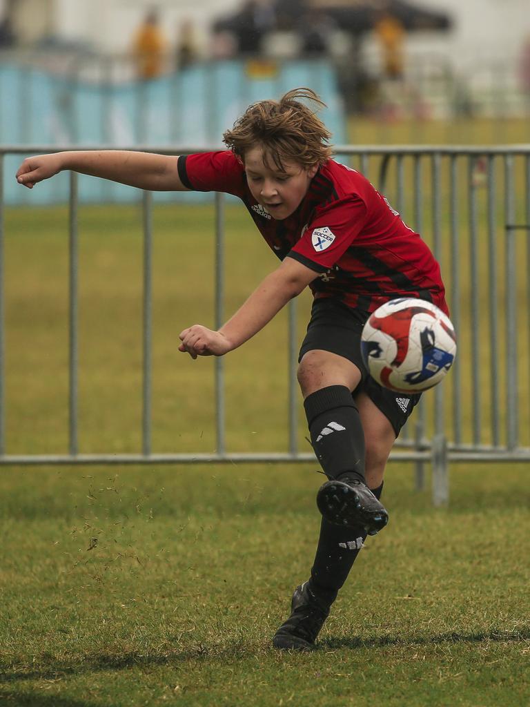 U/10Ã•s Michelton FC V Burliegh in the Premier Invitational Football Carnival at Nerang. Picture: Glenn Campbell