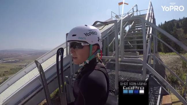 Aerial skiier Danielle Scott trains for 2018 Winter Olympics in South Korea