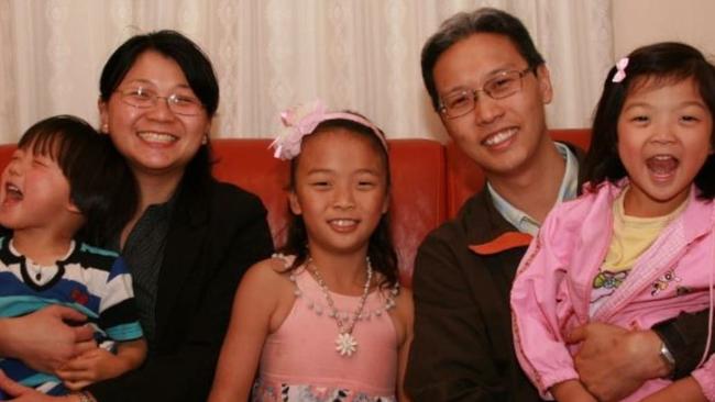 Dr Yen-Yung Yap, Mei-Khing Loo and their children Edwin, Joyce and Michelle. Picture: Supplied