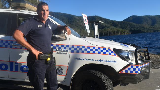 Imbil police senior constable Bill Greer will be on the lookout at Borumba Dam as travel restrictions for recreation relax as of today.