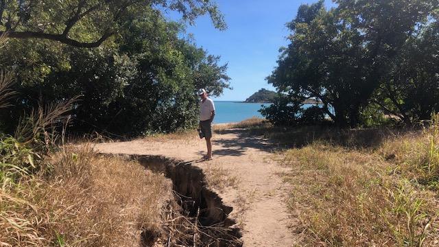 The Frog Rock coastal reserve has been worn away by increased access and weather events. Picture: Supplied