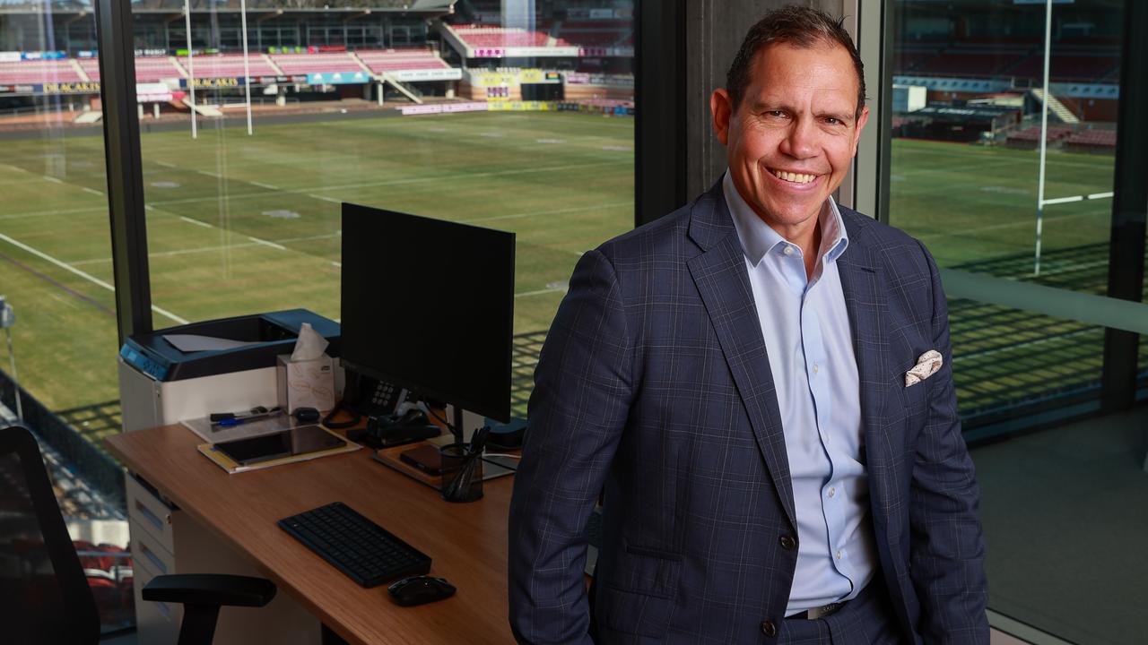 Manly chief executive Tony Mestrov has put the broom through the club. Picture: Justin Lloyd