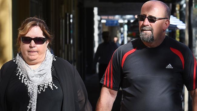 The family of stroke victim Leslie Robert Graham outside the Coroners Court. Picture: Roger Wyman