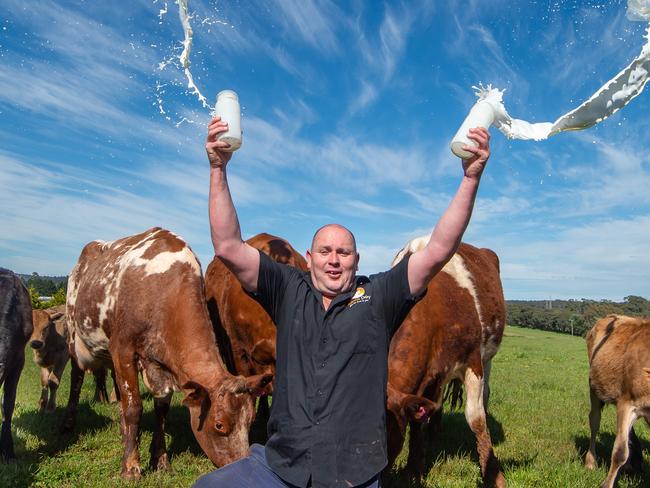 Troy Peterken of Inglenook Dairy has seen a really strong demand from local customers wanting to support his business during COVID-19. Picture Jay Town