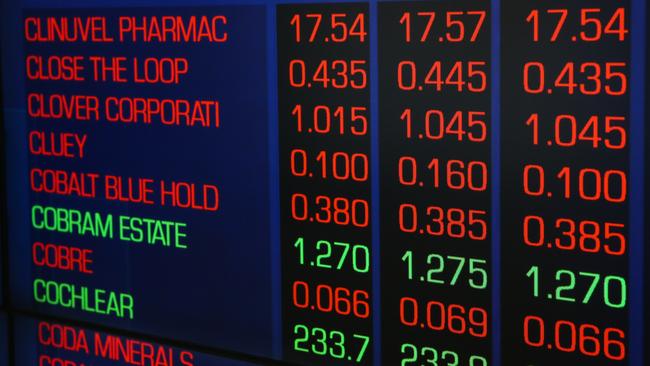 SYDNEY, AUSTRALIA  - Newswire Photos  AUGUST 07 2023: A general view of the digital boards at the ASX in Sydney as interest rates continue to rise.  Picture NCA Newswire/ Gaye Gerard