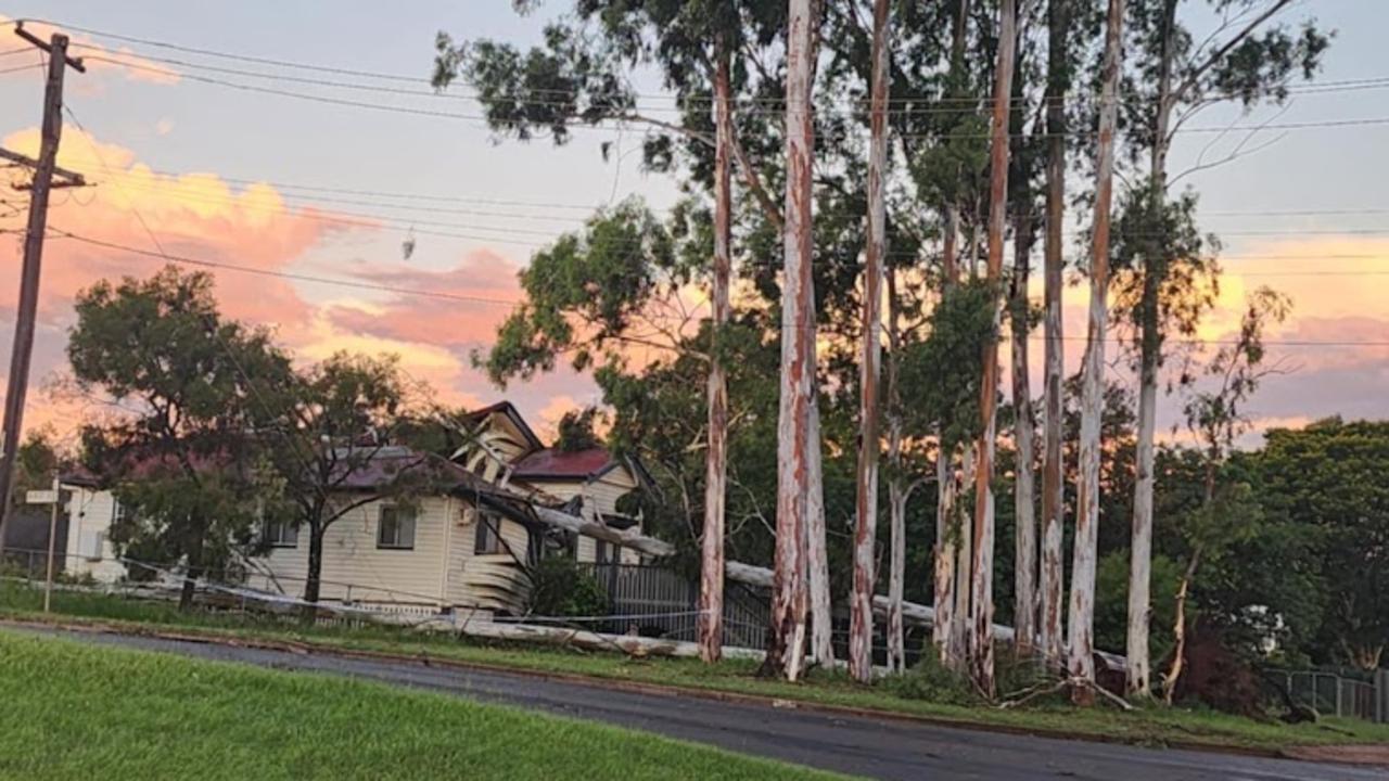 Wild weather lashes Kingaroy on the afternoon of January 13, 2025. Picture: Kim Anderson