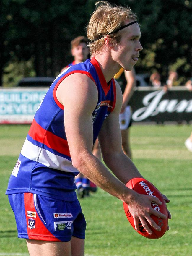 Pat McKenna kicked eight goals. Picture: Aaron Cook