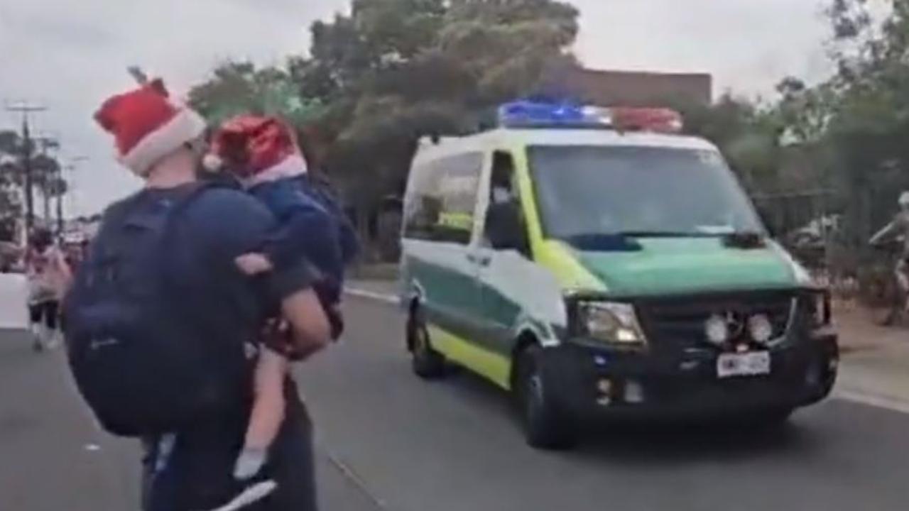 Out of control car ploughs through Port Adelaide Christmas pageant