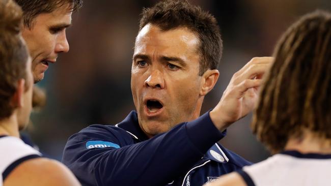 Geelong coach Chris Scott will take a 100 per cent pay cut. Picture: Getty