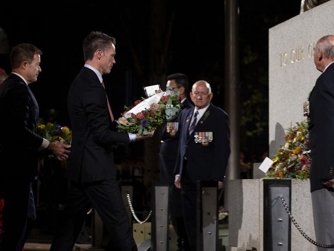 Premier Chris Minns said he is concerned about “creeping commercialism” of Anzac Day. Picture: NCA NewsWire