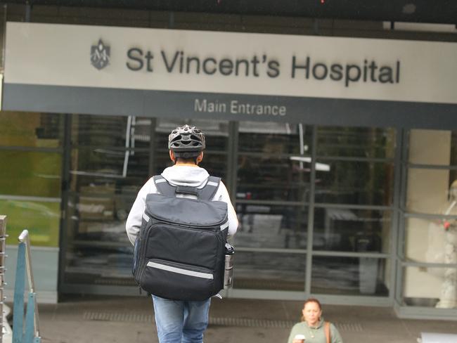 Another food delivery to St Vincent's. Picture: John Grainger