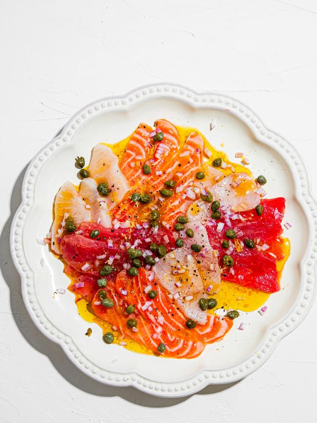 Elizabeth Hewson’s crudo. Picture: Nikki To