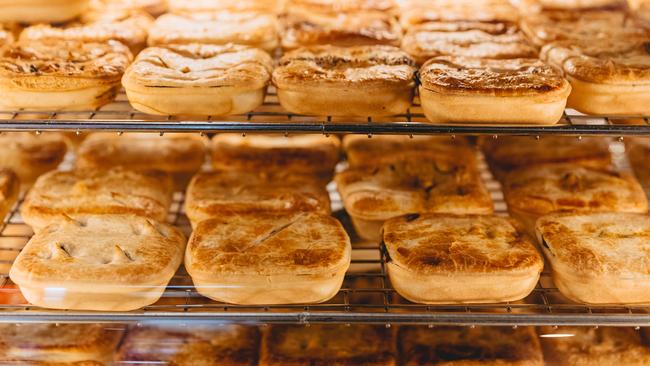 The award-winning pies at Country Cob Bakery. Picture: Chloe Smith