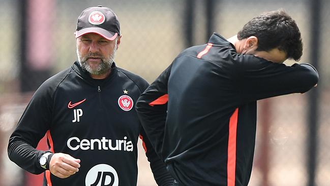 Western Sydney Wanderers caretaker head coach Jean Paul de Marigny on Monday. Picture: AAP