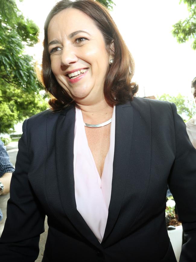 Annastacia Palaszczuk: ‘This afternoon the Governor has invited me to form government.’ Picture: Tara Croser