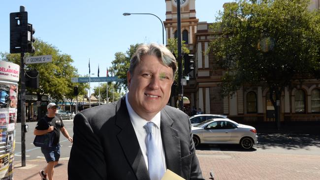 new Liberal Candidate for Adelaide David Colovic at Norwood Town Hall after his selection. Picture Campbell Brodie.