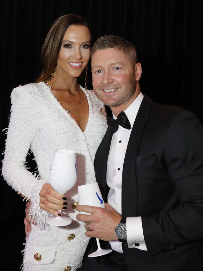 Kyly and Michael Clarke at the GQ Australia Men of The Year Awards in 2018. Picture: Getty