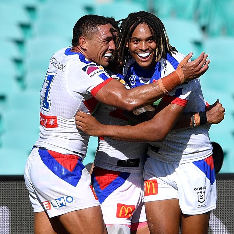 (L-R) Tyson Frizell and Dominic Young are building a dangerous partnership. Picture: NRL PHOTOS