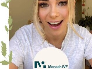 Influencer Tully Smyth is sharing raw insight into her egg-freezing journey through a new partnership with Monash IVF. Picture: Supplied