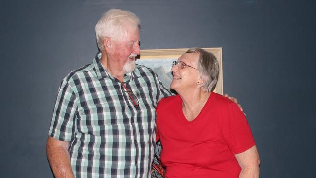 John and Donna Hall at their home in Coutts Crossing. John has spearheaded a croquet day for people living with dementia and their carers.