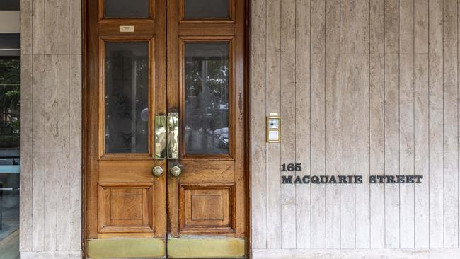 The unassuming entrance to the Australian Club. Picture: Monique Harmer