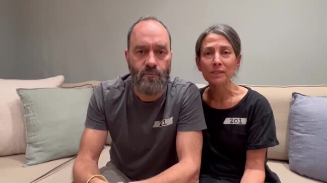 Parents say 'stay strong' after seeing son in Hamas hostage video