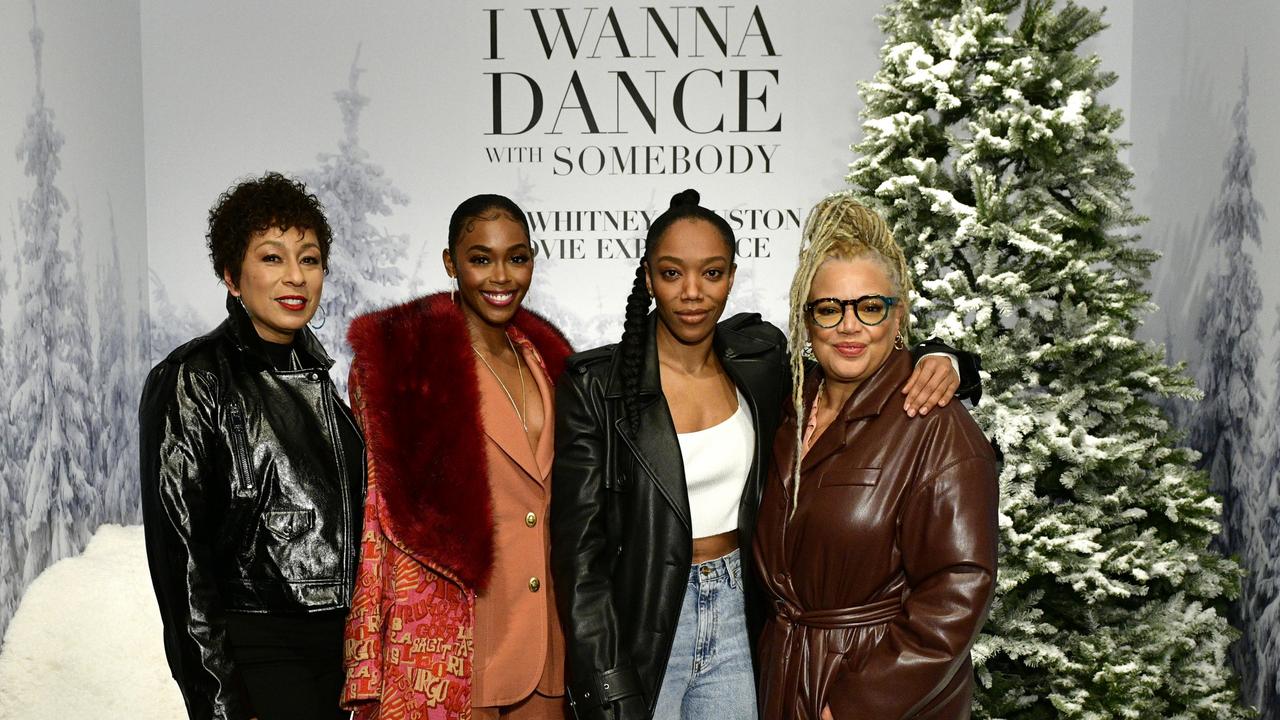 I Wanna Dance With Somebody cast members Tamara Tunie, Nafessa Williams, Naomi Ackie and director Kasi Lemmons at Studio 525 in New York City on December 10. Picture: Eugene Gologursky/Getty Images for Sony Pictures Entertainment