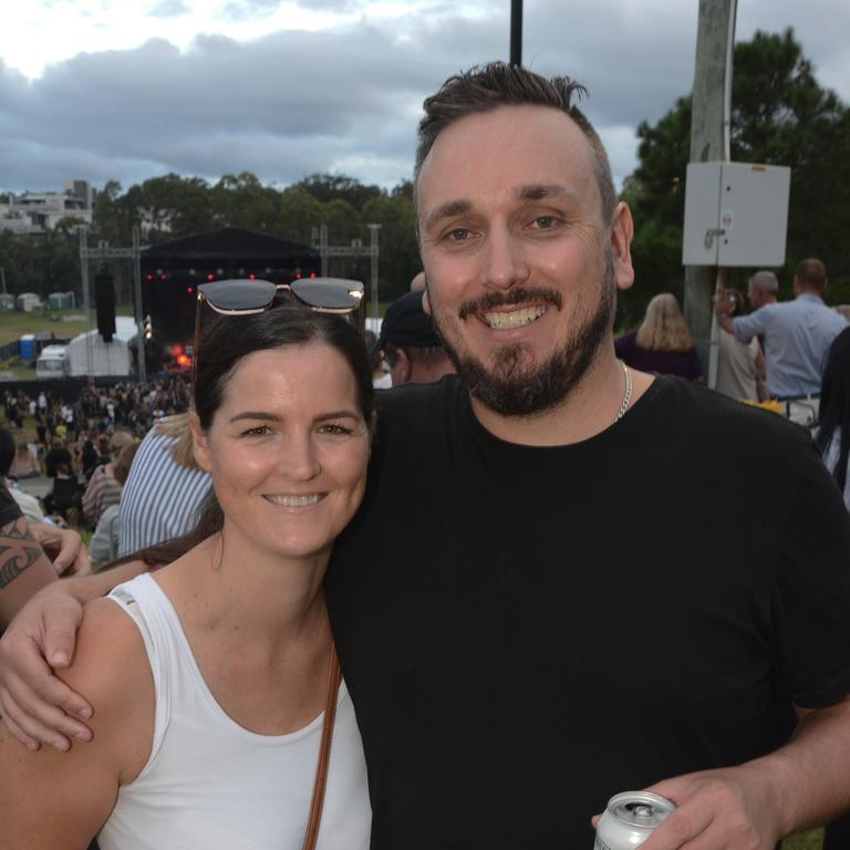 Shelley and Daniel Miller at Under The Southern Stars concert at Sharks, Parkwood. Pic: Regina King