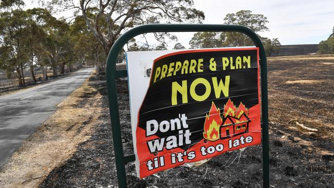 A burnt sign outside Harrogate. Picture: AAP/ Keryn Stevens