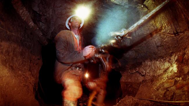 Workers continue to dig and pour gold at Ballarat Gold Mine, despite the operator’s financial troubles. Photo: File