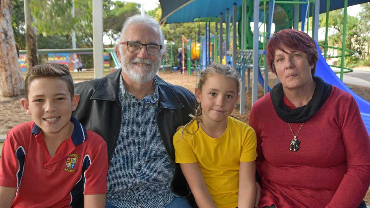 FAMILY TIME: Eddie, John, Margaret and Jan Connor celebrate Grandparent's Day at St Thomas More. Picture: Caitlin Zerafa