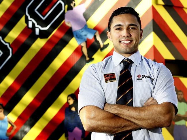 Isaiah Dawe is one of 13 young Aboriginal people to graduate from the Indigenous Police Recruitment Our Way Delivery program. Picture: John Appleyard