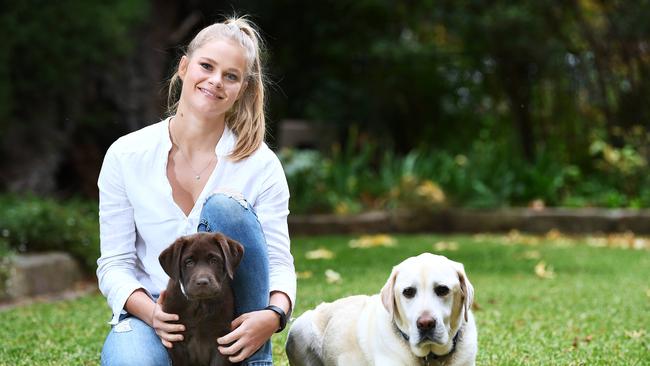 Business graduate Lucy Hack, 22, said she had been put on leave without pay from her casual role as a logistics assistant and was concerned about her career.Picture Mark Brake