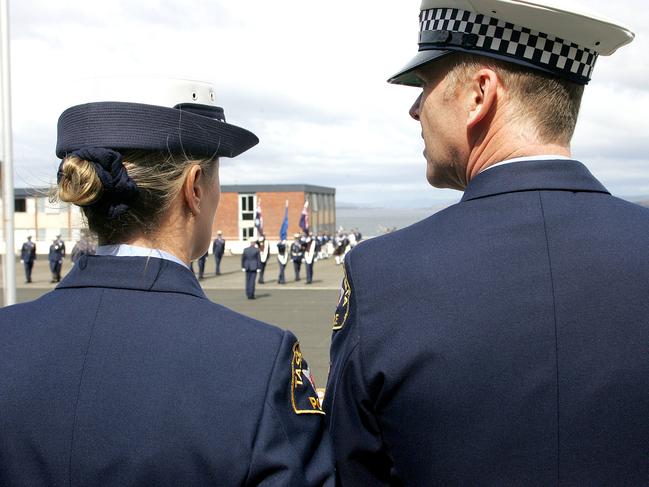 RECRUITMENT: Tasmania Police Academy graduation.