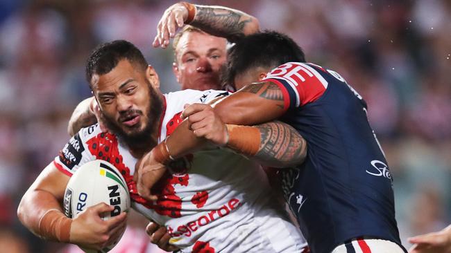 Leeson Ah Mau will pull on the black and white jersey for the first time. Picture. Phil Hillyard