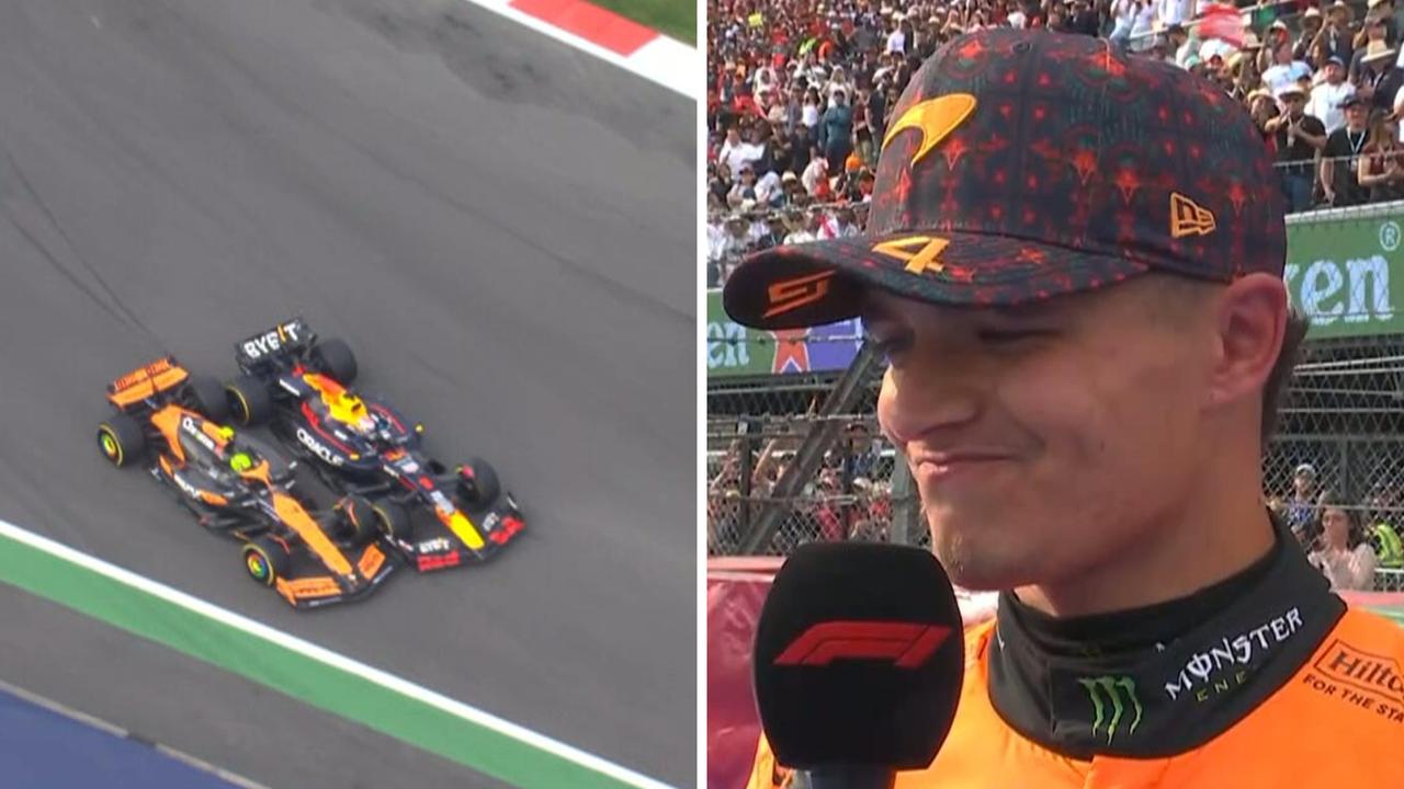 Lando Norris and Max Verstappen incident