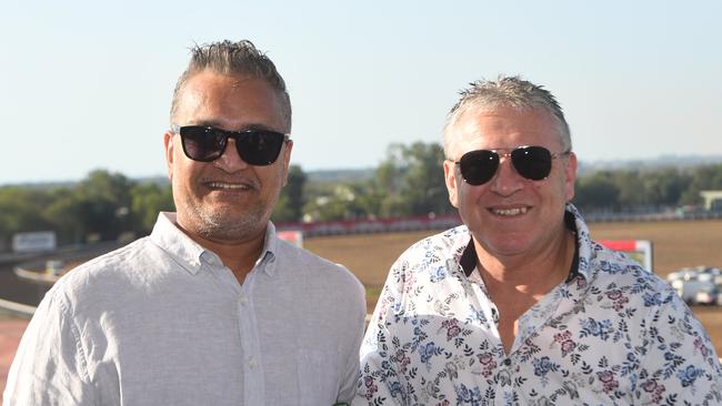 Adrian Hunt and Donford Gomes at the Darwin Cup 2022. Picture: (A)manda Parkinson