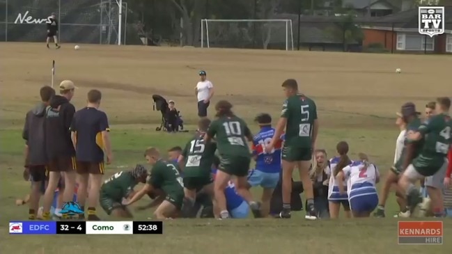 Junior footy brawl