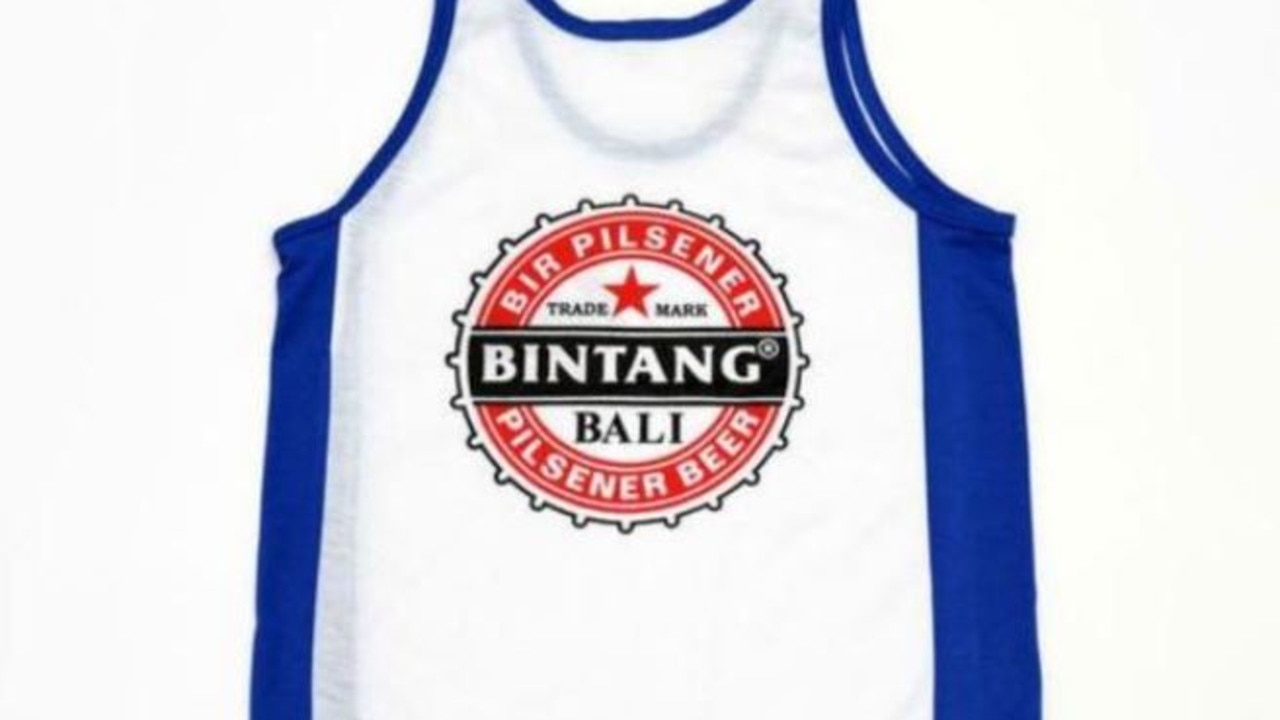 You will see people in these singlets all over Bali. Picture: Escape