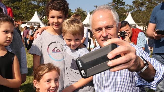 Prime Minister Malcolm Turnbull is no stranger to using social media int he campaign. Pic: Lyndon Mechielsen