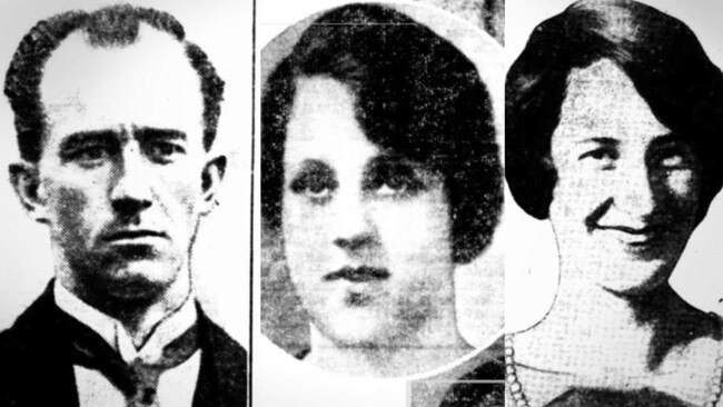 Ronald Griggs, his poisoned wife Ethel, and his lover Lottie Condon. Pictures: Trove