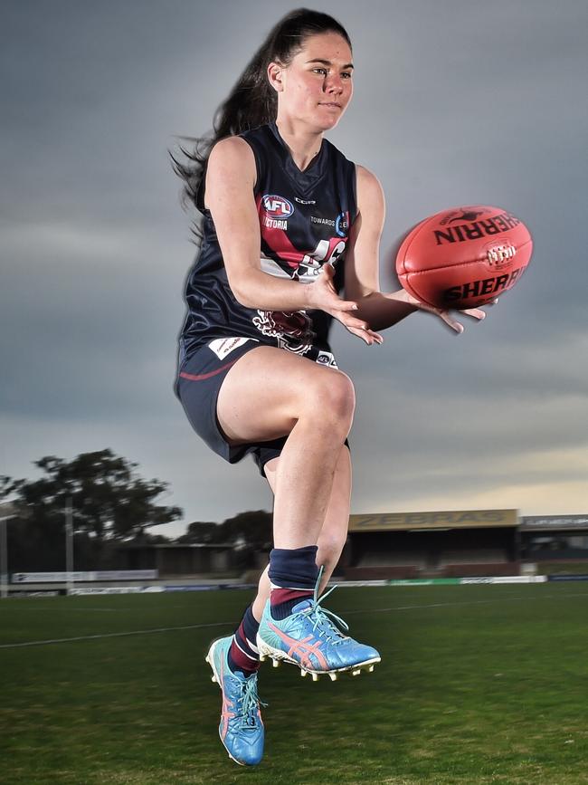 Alice Burke has only played one season but is already a gun. Picture: Tony Gough