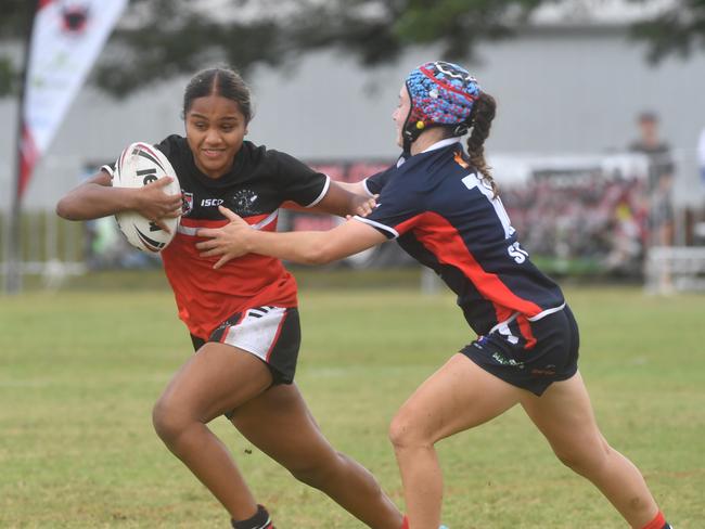Kirwan State High School hosts St Patrick's College, Mackay, in round 1 of the 2025 Aaron Payne Cup. Picture: Evan Morgan
