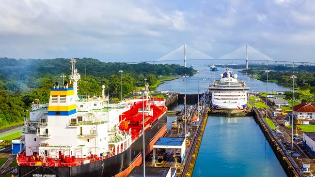 The Panama Canal is a vital trading route.