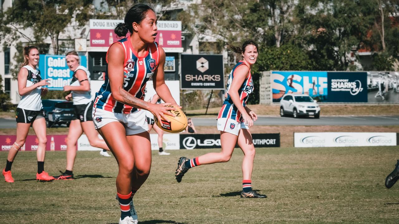 Wilston Grange QAFLW star Keyshia Matenga. Picture: Brooke Sleep Media