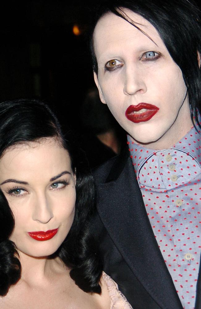 Dita Von Teese has spoken out about the abuse allegations brought against her ex-husband Marilyn Manson. She said that she did not experience abuse during their relationship. Picture: Getty Images