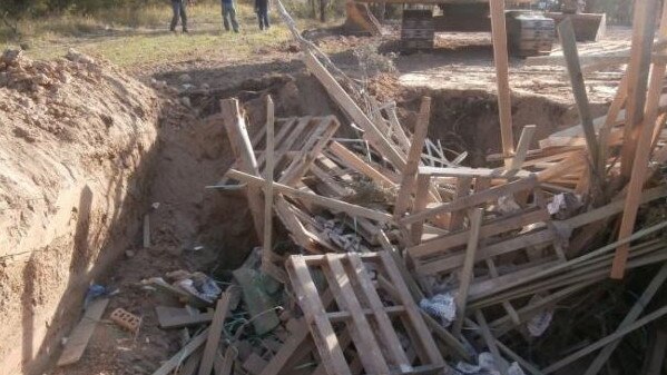 Tuggerah builder Thomas Hughes was previously issued a clean up notice for dumping building waste at a property at Millfield in the Hunter Valley before he purchased another property in Sandy Hollow. Picture: EPA