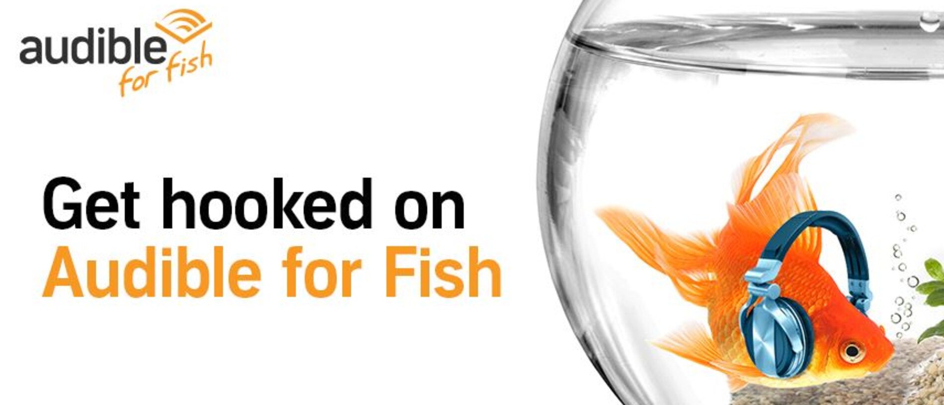 Audible for Fish - an April Fools Day joke. Picture: Supplied