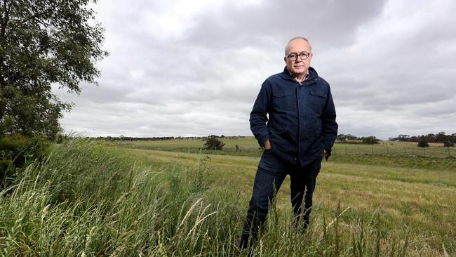 Beef analyst and trader Simon Quilty on a property in Greenvale Victoria. Picture: David Geraghty